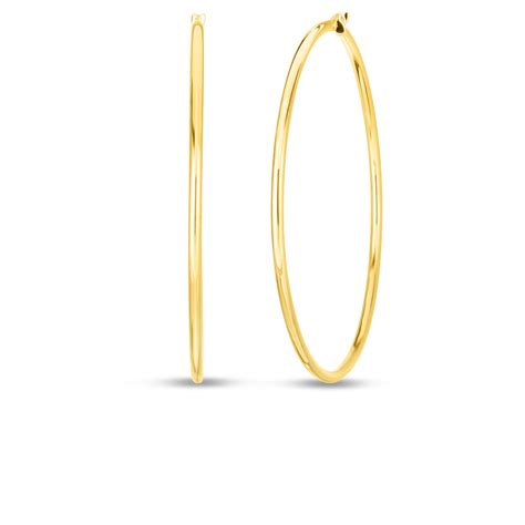 18k Designer Gold The Perfect Hoop® Extra Large Earrings Roberto Coin North America