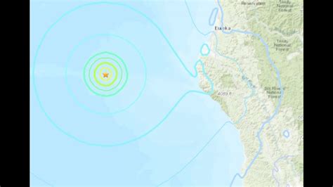 Magnitude 5.5 earthquake strikes near Northern California coast, United States Geological Survey ...