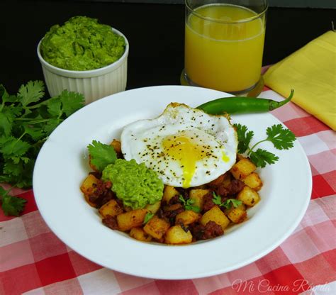 Papas Con Chorizo Y Huevo Mi Cocina Rápida