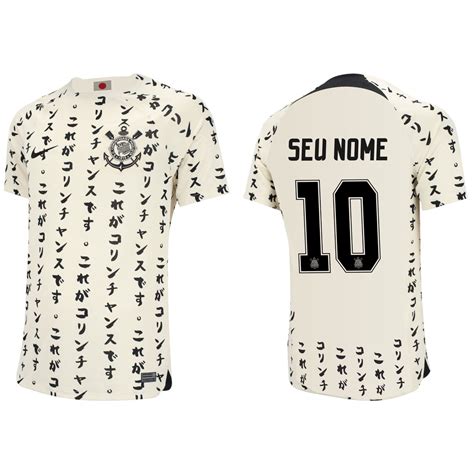 Camisa Japão Corinthians 2023 Personalizada Nome E Nº Escorrega o Preço