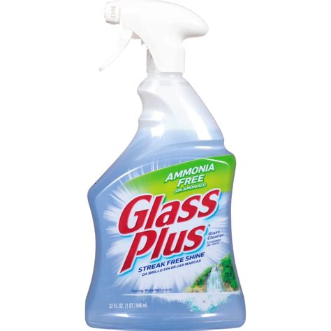 Glass Plus Streak Free Shine Ammonia Free Glass Cleaner 32oz 946ml