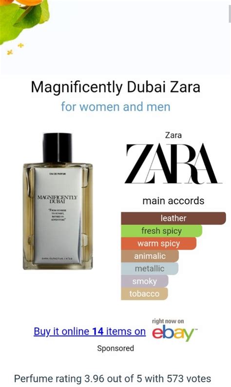 Magnificently Dubai Unisex 100ml by ZARA Original Tester Eropa (NEW NON ...