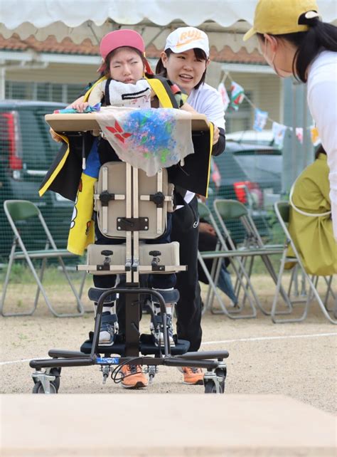 運動会予行練習（肢体不自由部門） 岡山県立倉敷まきび支援学校