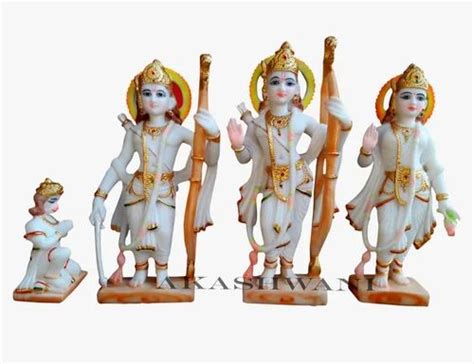 Rajendra Art S Painted White Marble Ram Darbar God Statues At Rs 150000