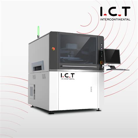 I C T Smt Pcb Fully Automatic Solder Paste Stencil Printer Machine From