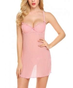 Push Up Babydoll Lingerie Women Sexy Chemise Nightgown Falbala