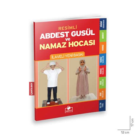 Abdest Gusül ve Namaz Hocası Resimli Çanta Boy 96 Sayfa Merve Yayınevi