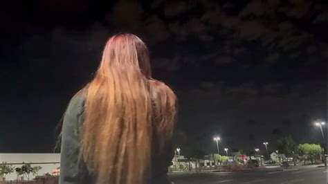 Italian Milf Artemisia Love Outdoor Smoking Fetish Late At Night In Los Angeles Long Hair Fetish