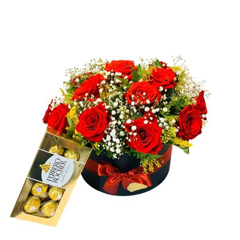 Caixa Florida Red Ferrero Exclusiva Innova Cestas E Flores