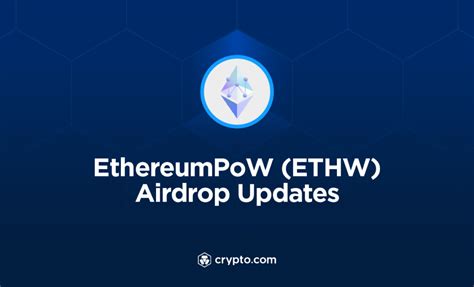 Crypto Supports The EthereumPoW ETHW Token Airdrop