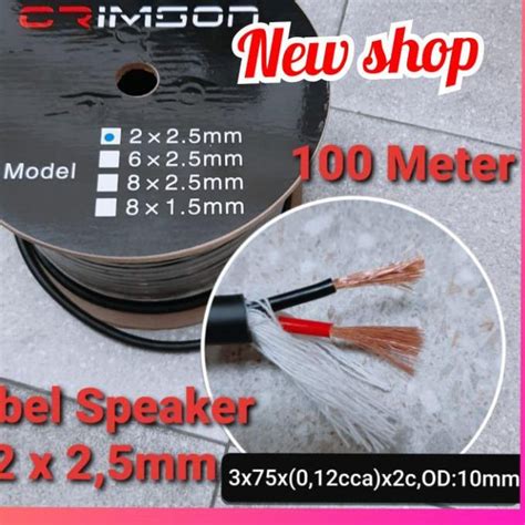 Jual Kabel Speaker Crimson 2x2 5MM Jual Permeter Shopee Indonesia