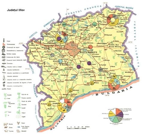 Harta Rutiera Judetul Ilfov Harta Romania