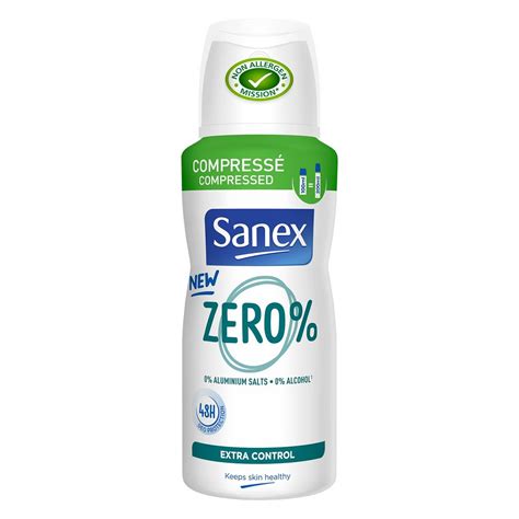 Sanex Z Ro D Odorant Spray Compress Extra Control Ml Pas Cher