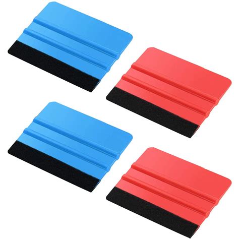 Buy Blulu Felt Edge Squeegee Car Wrapping Tool Kits, 4 Inch Felt ...