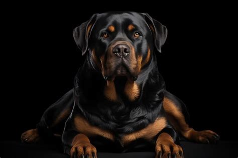 Premium AI Image | Rottweiler with a Muscular Physique