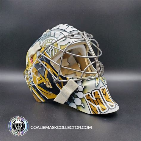 Adin Hill Goalie Mask Unsigned V3 2023 Las Vegas Tribute – Goalie Mask ...