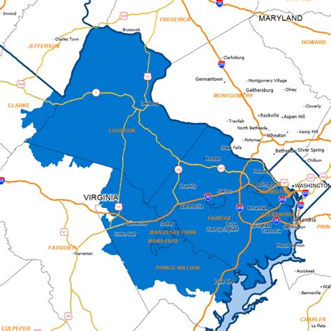 North Virginia Map