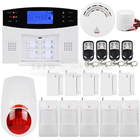 Diysecur Mhz Wireless Wired Gsm Sms Home Security Alarm System Kit