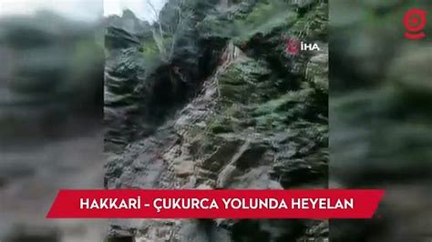 Hakkari Çukurca yolunda heyelan yol ulaşıma kapandı Dailymotion Video