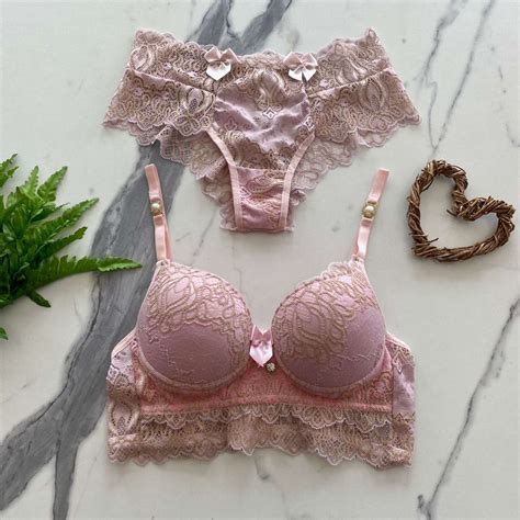 Conjunto De Lingerie Rosa Busca Na Dolce Pecado