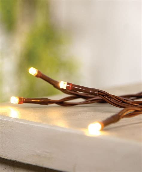 Col House Designs Wholesale LED Battery Timer Lights Brown Cord 35