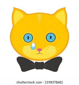 Signs Symbols Orange Cat Emoji Crying Stock Illustration 2198378681 ...