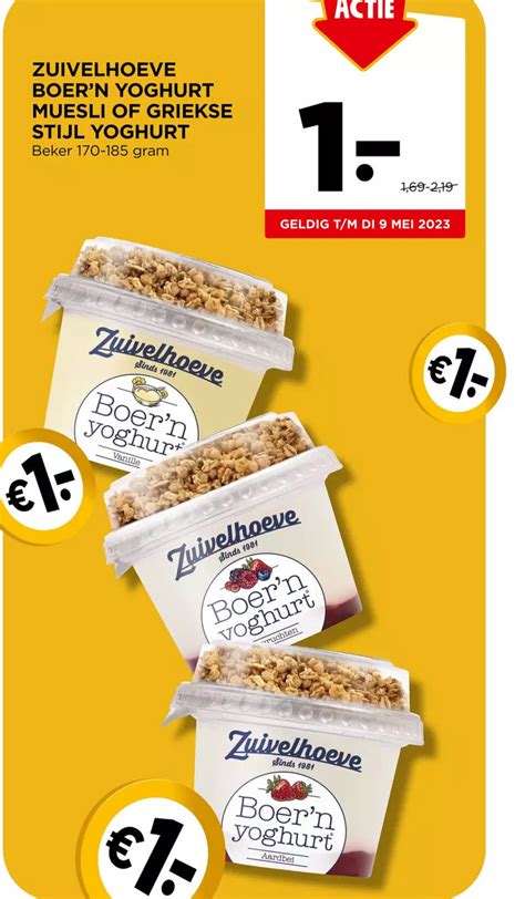 Zuivelhoeve Boer N Yoghurt Muesli Of Griekse Stijl Yoghurt Beker 170