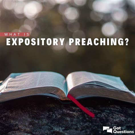 What is expository preaching? | GotQuestions.org