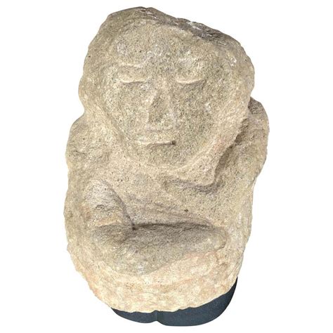 Ancient American Human Effigy Female Stone Sculpture Tennessee Site