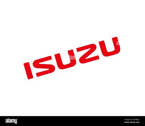 Isuzu Motors, Rotated Logo, White Background Stock Photo - Alamy