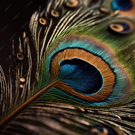 Premium Ai Image Peacock Feather For Janmashtami Ai Generated