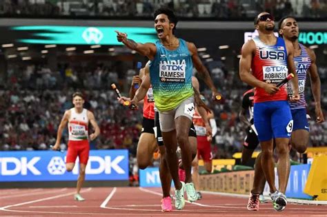 World Athletics Championships 2023 Indian Men S 4x400m Relay Team