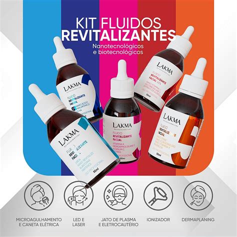 Kit Fluidos Revitalizantes Microagulhamento Lakma Itens Beleza