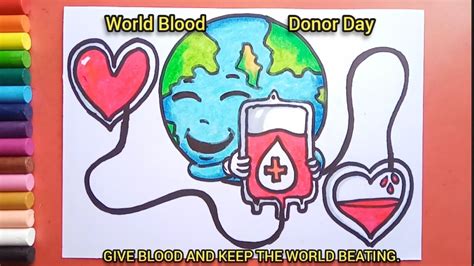 World Blood Donor Day Drawing Youtube