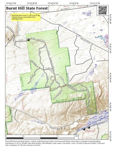 Map Burnt Hill State Forest Andy Arthur Org