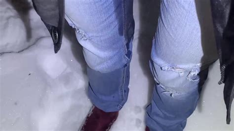 Girl Desperately Pisses Her Jeans In The Snow Free Porn Videos YouPorn