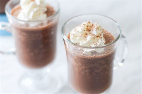 Easy Frozen Hot Chocolate Drink Recipe The Olive Blogger