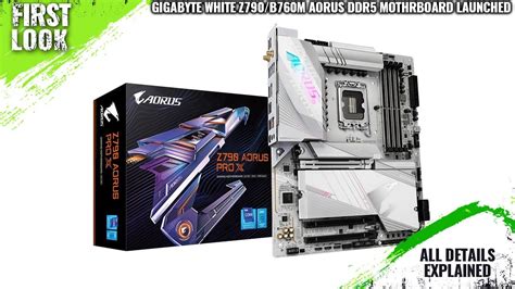 Gigabyte AORUS Z790 B760M White DDR5 Motherboards Launched For 14th Gen