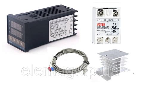 ПИД регулятор REX-C100FK02 (07)-V*AN, реле SSR-60 DA-H, термопара 1 ...