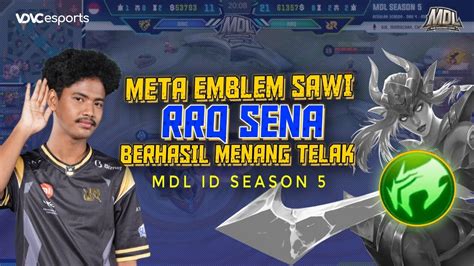 Karina Emblem Sawi Onic Prodigy Vs Rrq Sena Mdl Id Season Youtube