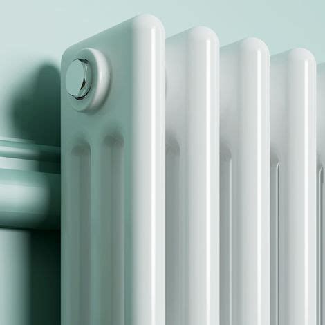 Elegant Traditional Radiator Cast Iron Style Horizontal Radiator White