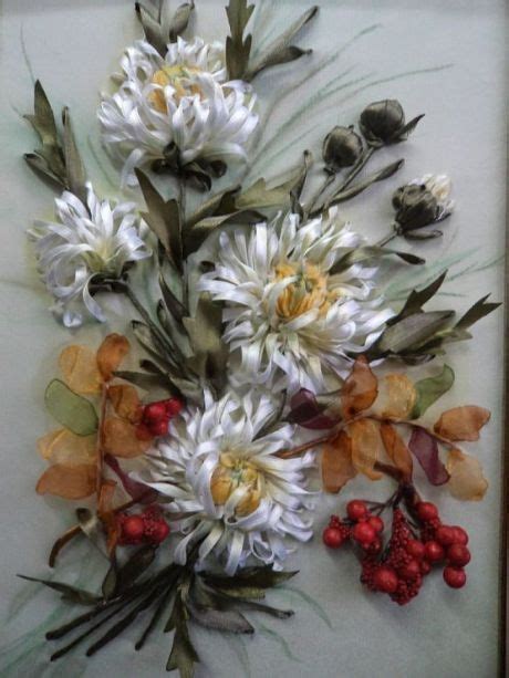 ВЫШИВКА лентами* | Silk ribbon embroidery tutorial, Silk ribbon ...