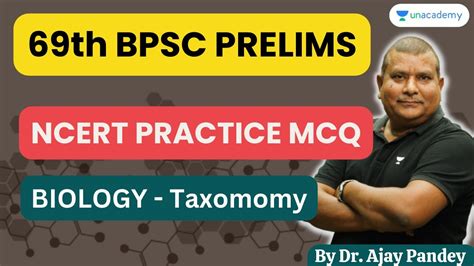 Target 69th BPSC NCERT PRACTICE MCQs ON BIOLOGY वरगक Taxonomy