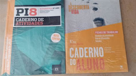 Livros de fichas das várias disciplinas do 8 ano Benfica OLX pt