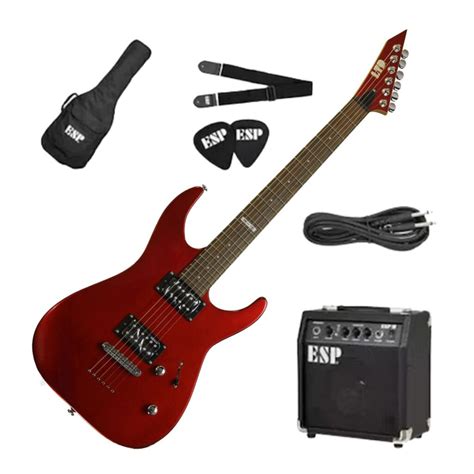 Pack Guitarra Eléctrica Esp Ltd M 10 Red Tecson Perú