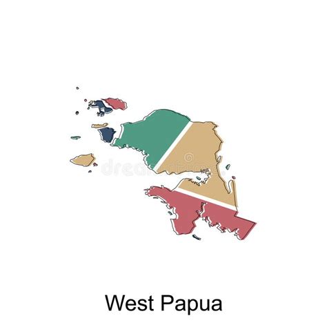 West Papua Province Location Indonesia 3d Map Stock Vector Illustration Of Capital Texture