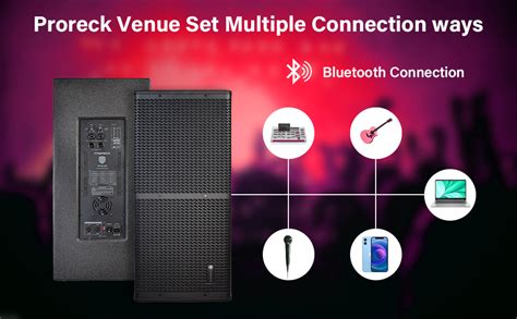 Amazon PRORECK Venue Set 10000W P M P O Stereo Mono DJ Powered PA