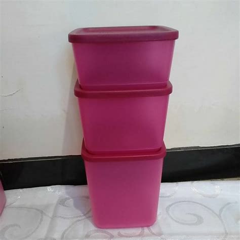 Jual HAPPY TIME COLLECTION TUPPERWARE 3 PCS FREE SENDOK TUPPERWARE 3