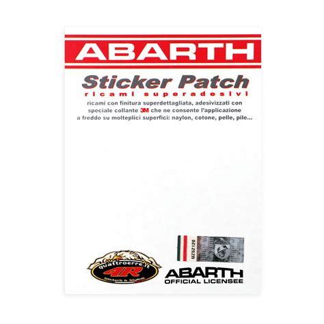 Toppa Adesiva Abarth Scritta 115 X 26 Mm EBay