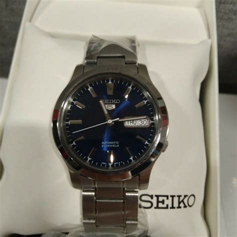 Seiko 5 Mens Snk793 Automatic Stainless Steel Watch With Blue Dial